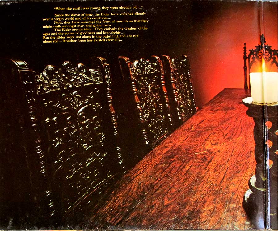KISS - Music From The Elder French Release Gatefold 12" LP Vinyl Album inner gatefold cover