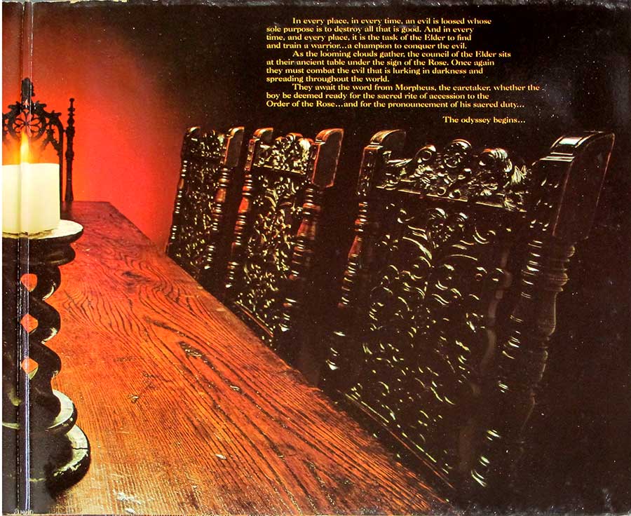 KISS - Music From The Elder French Release Gatefold 12" LP Vinyl Album inner gatefold cover