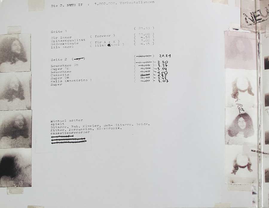 NEU! 2nd White Vinyl Gatefold 12" LP Vinyl Album inner gatefold cover