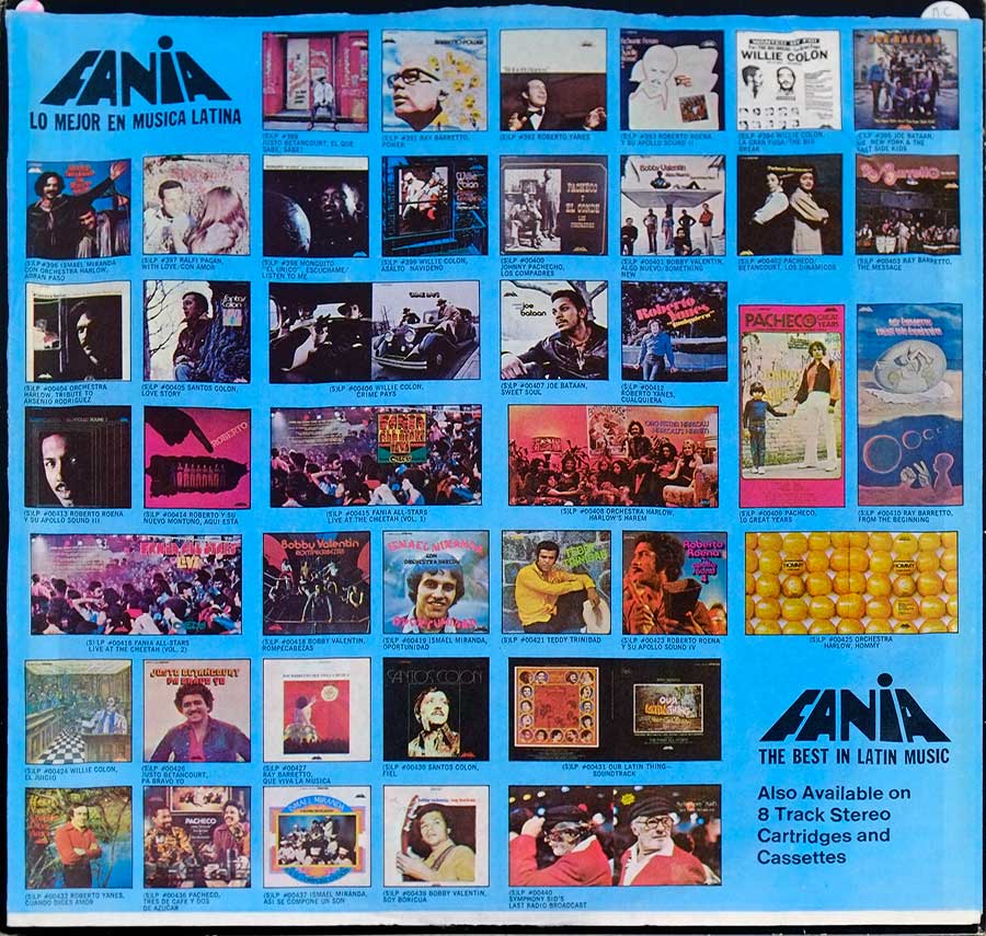 Photo #1 of the original custom inner sleeve FANIA ALL STARS - Live At Yankee Stadium Vol. 2 ( with Manu Dibango ) 