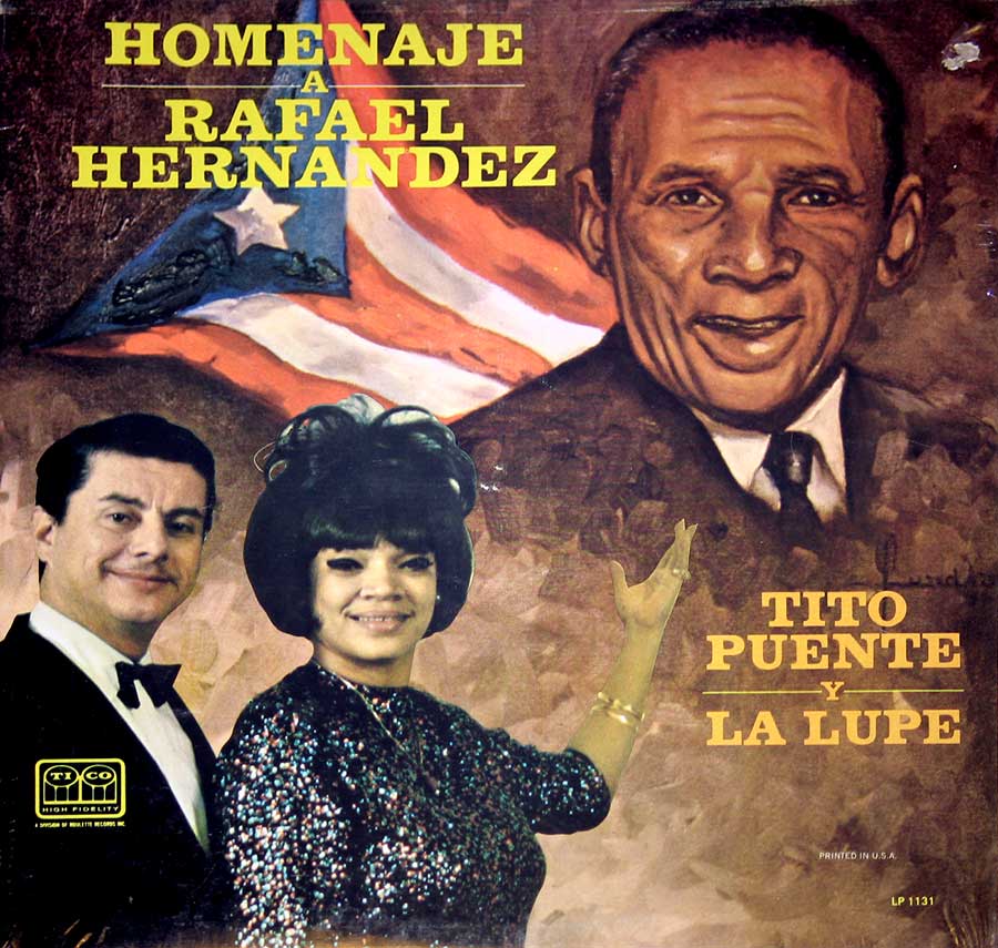 TITO PUENTE y La Lupe (Guadalupe Yoli) HOMENAJE A RAFAEL HERNANDEZ 12" Vinyl LP Album album front cover