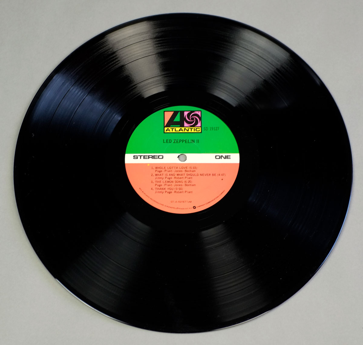 High Resolution Photo of Led Zeppelin II LP in Gatefold Cover 