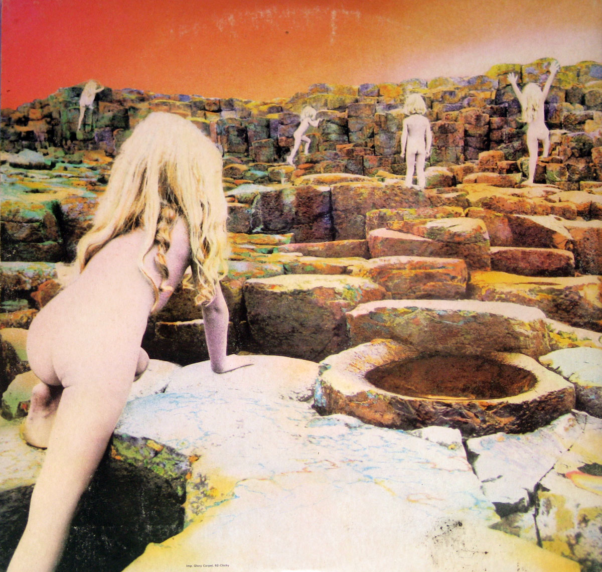 Led Zeppelin Houses of the Holy Album Back Cover Photo