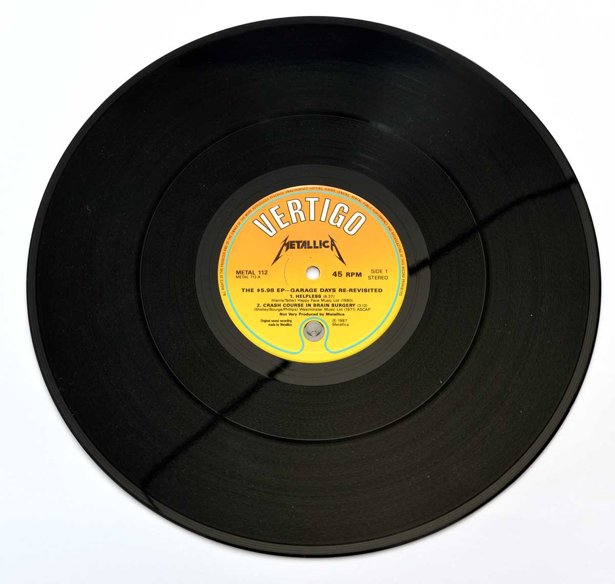 Photo of "METALLICA - The 5.98 Garage Days Re-Revisited (UK)" 12" LP Record - Side One:
