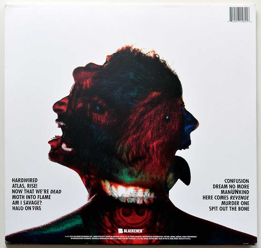 Photo of album back cover METALLICA - Hardwired to Self Destruct ( Blackened Records ) 