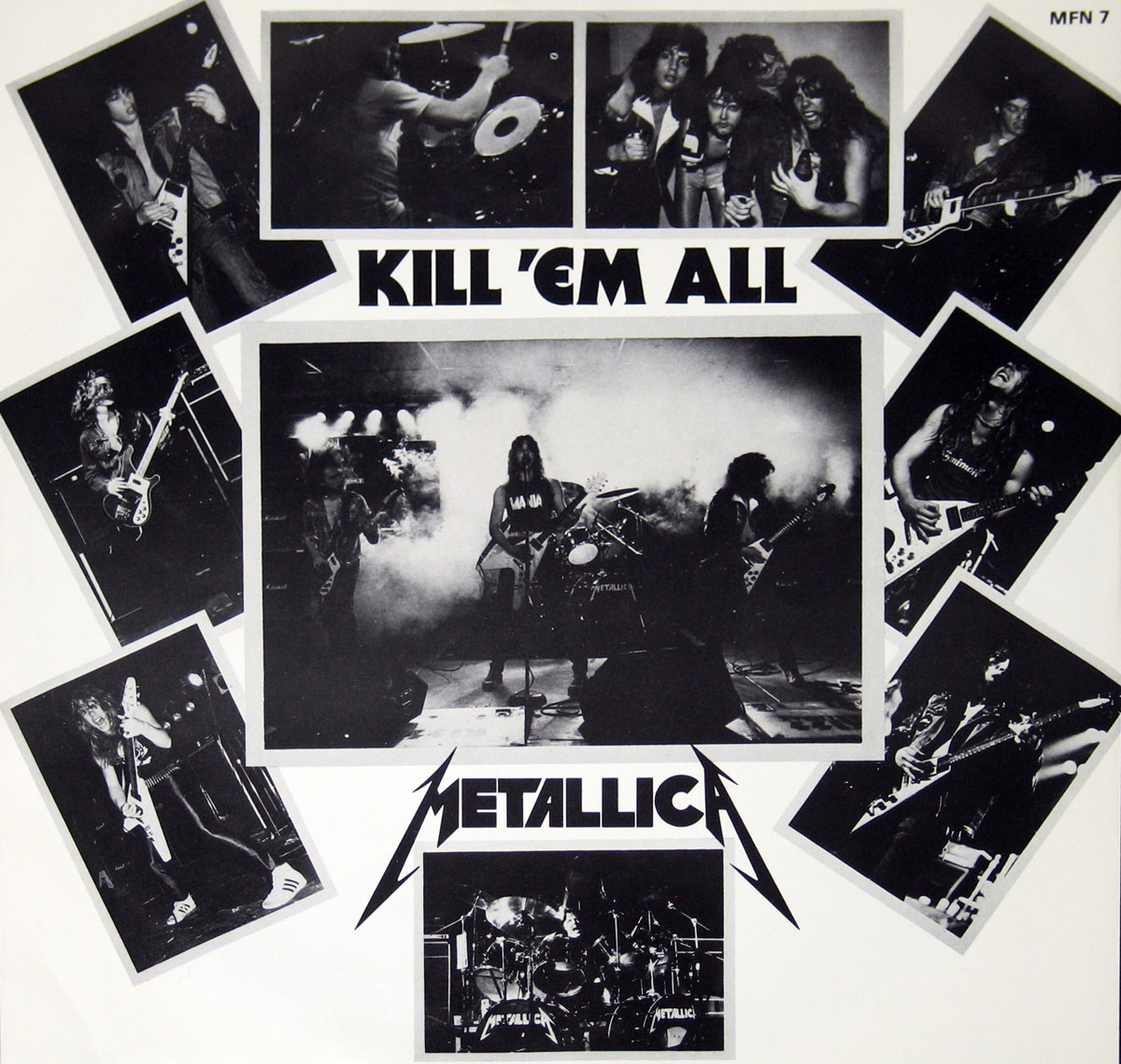 High Resolution Photo METALLICA KILL EM ALL England UK1 Vinyl Record