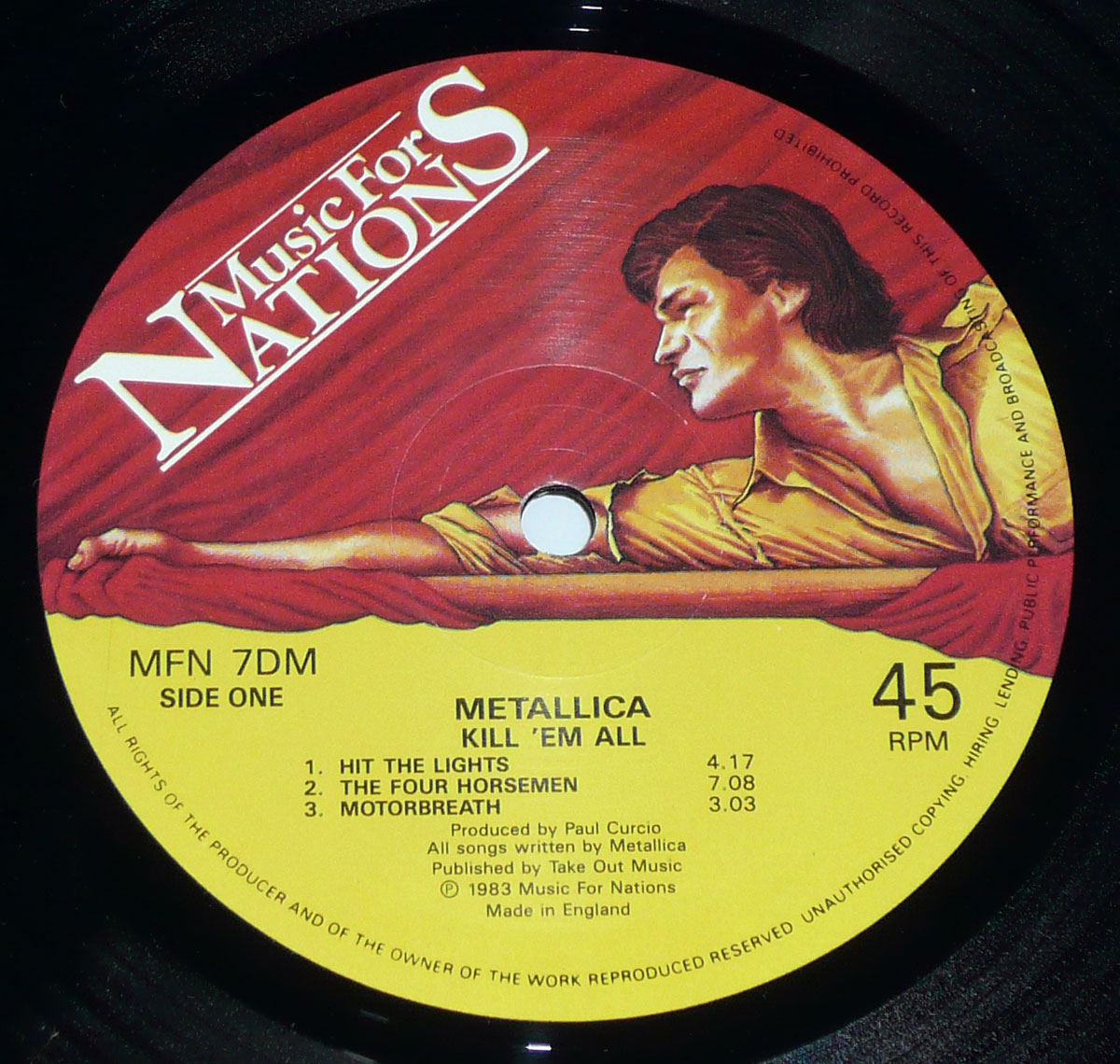 High Resolution Photo of METALLICA KILL EM ALL England Audiophile DMM 