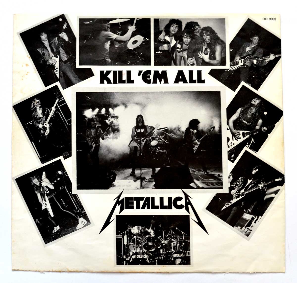 High Resolution Photo  of the  Original Custom Inner Sleeve (OIS) #1 of METALLICA Kill 'Em All ( Netherlands ) https://vinyl-records.nl