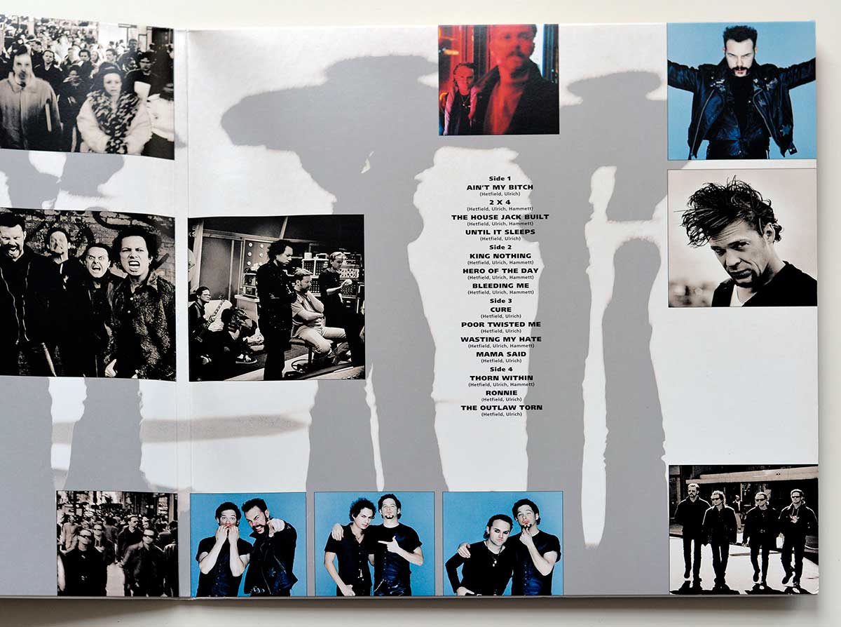 Photo of album back cover METALLICA - Load Gatefold 2LP 180GR LP Thrash Blackened Records 