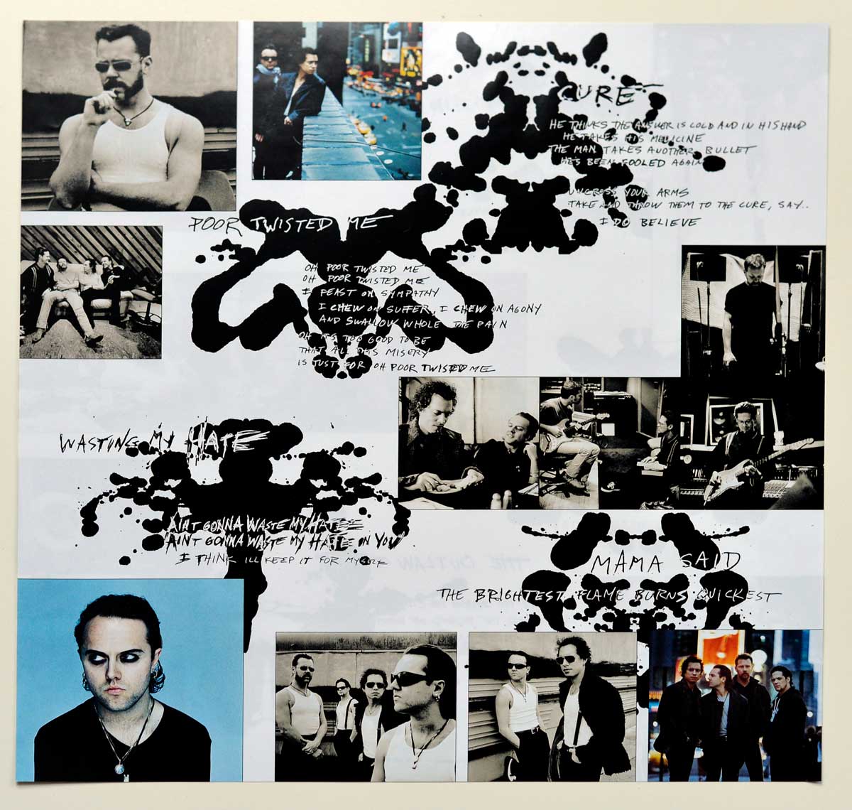 Photo one of album back cover METALLICA - Load Gatefold 2LP 180GR LP Thrash Blackened Records 
