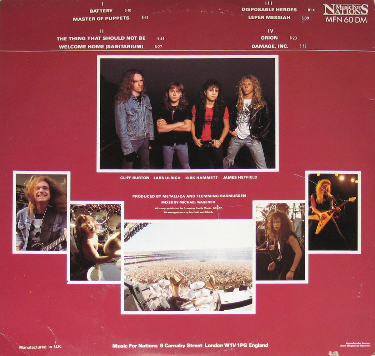 High Resolution Photo of metallica master puppets audiophile edition 