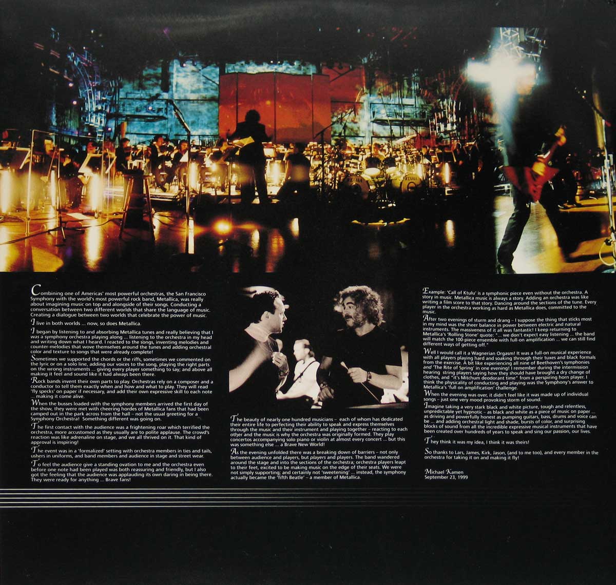 High Resolution Photo of METALLICA S&M  
