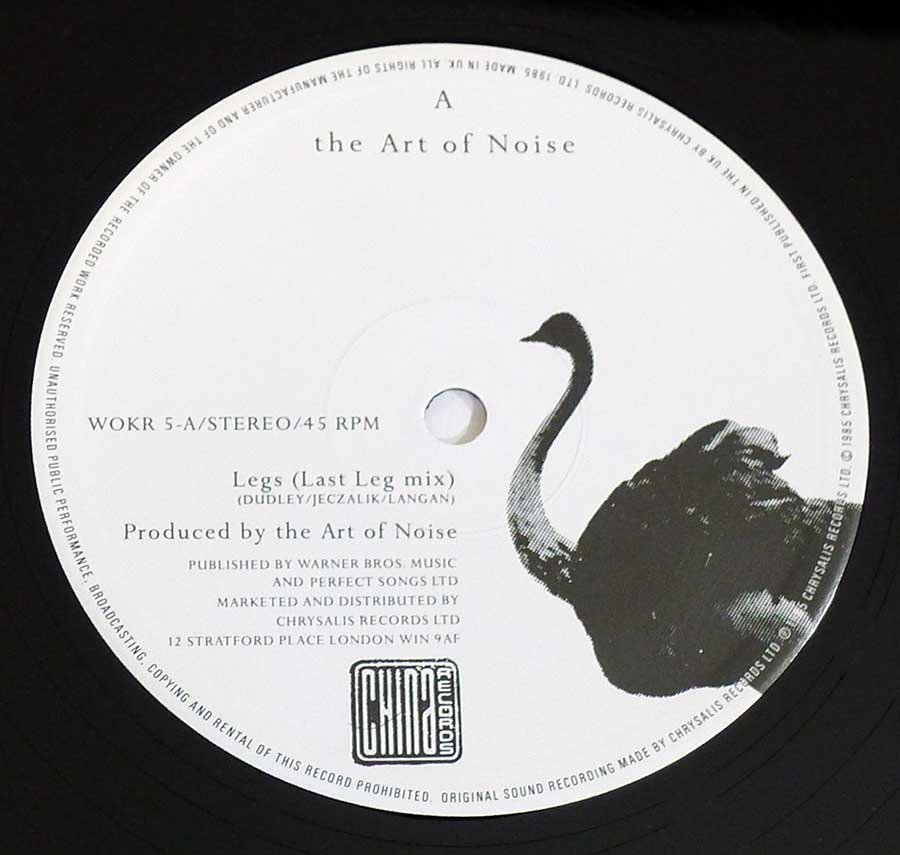 "Legs" Record Label Details: White Colour Label China Records WOKR 5 