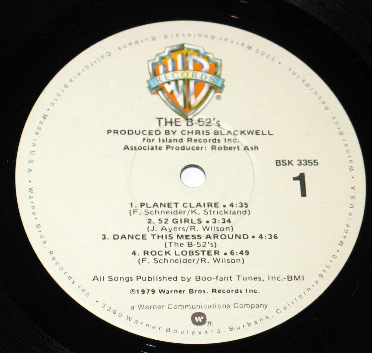 Front Cover Photo Of B52's Self-Titled Debut Album 
