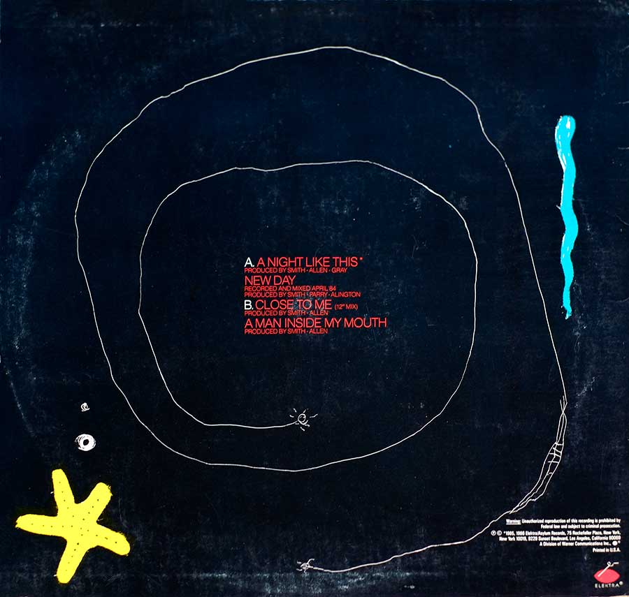 Photo of album back cover THE CURE - Quadpus 12" LP Vinyl Album