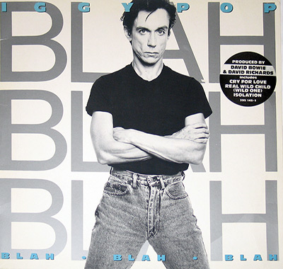 IGGY POP - Blah Blah Blah album front cover vinyl record