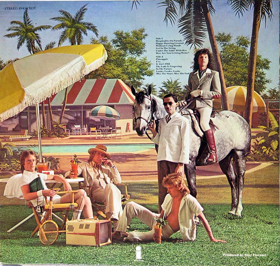 Photo of album back cover SPARKS - Indiscreet New Wave 12" Vinyl LP Album.html
