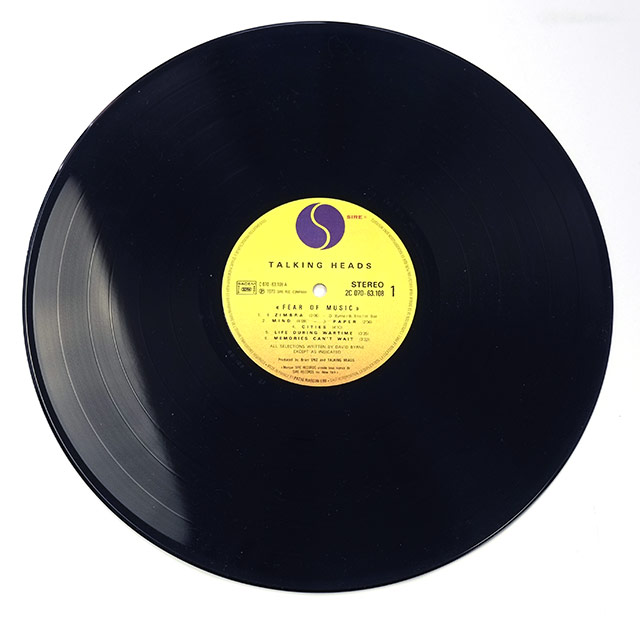 Photo of 12" LP Record Side One TALKING HEADS Fear Of Music France  Vinyl Record Gallery https://vinyl-records.nl//