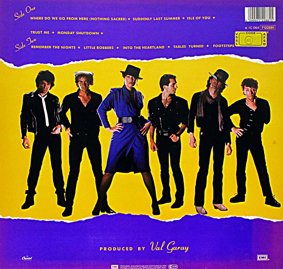 Photo of album back cover The MOTELS - Little Robbers