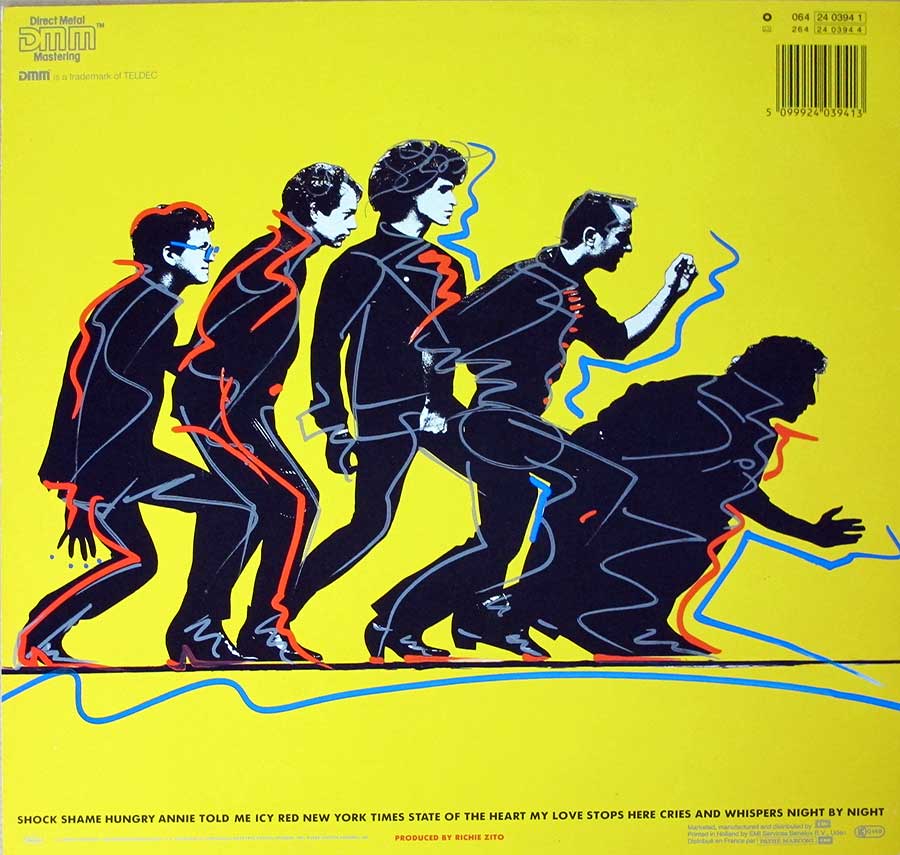 Photo of album back cover MOTELS - Shock 