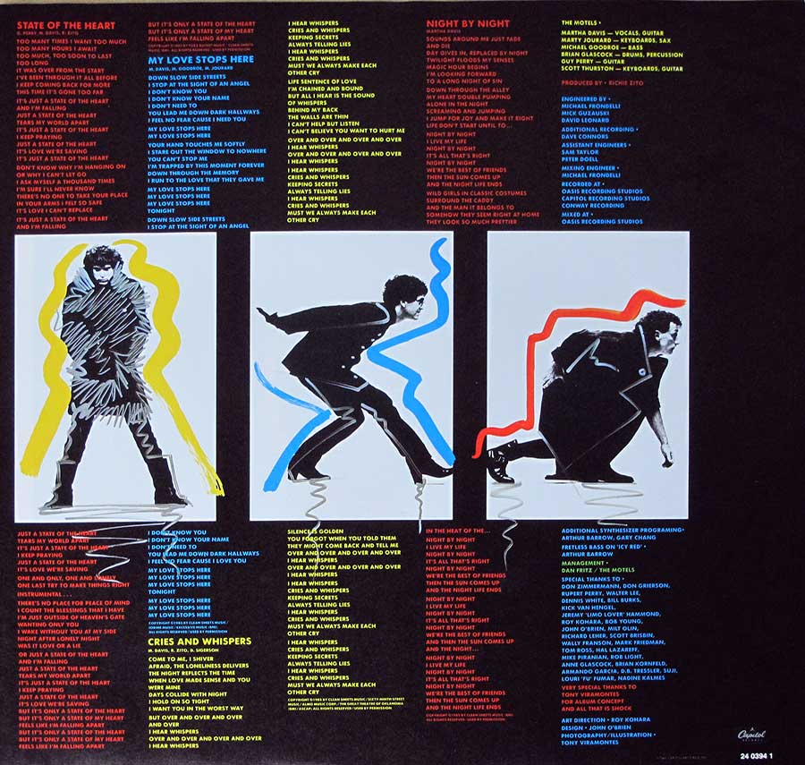 Photo of inner sleeve MOTELS - Shock 