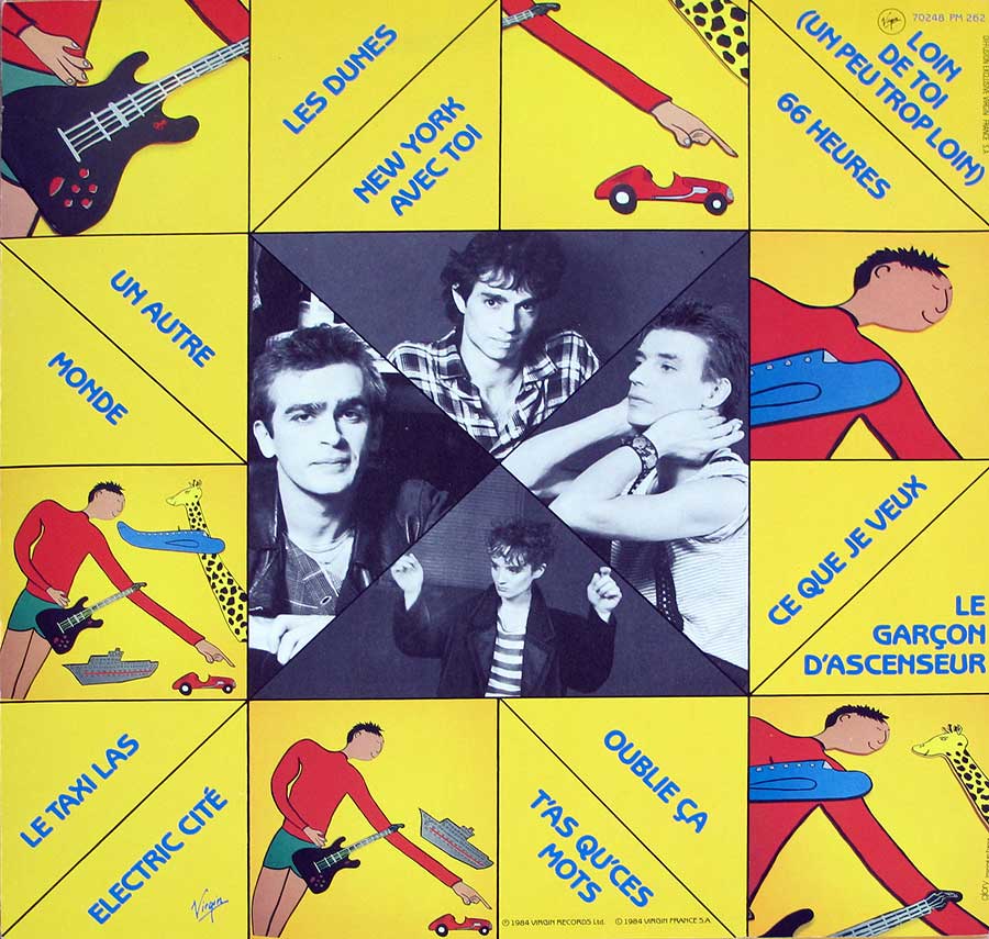 TELEPHONE - Un Autre Monde 12" LP VINYL Album back cover