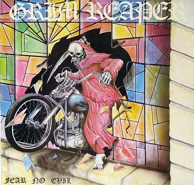 GRIM REAPER - Fear No Evil album front cover vinyl LP album https://vinyl-records.nl