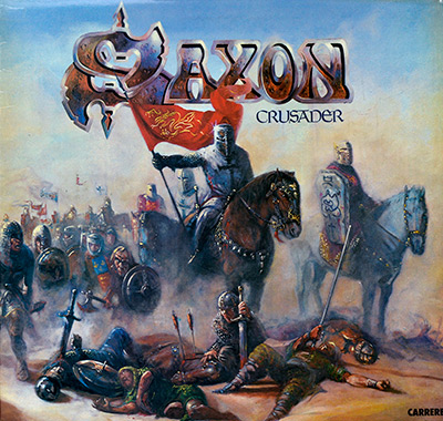 SAXON - Crusader  album front cover vinyl record