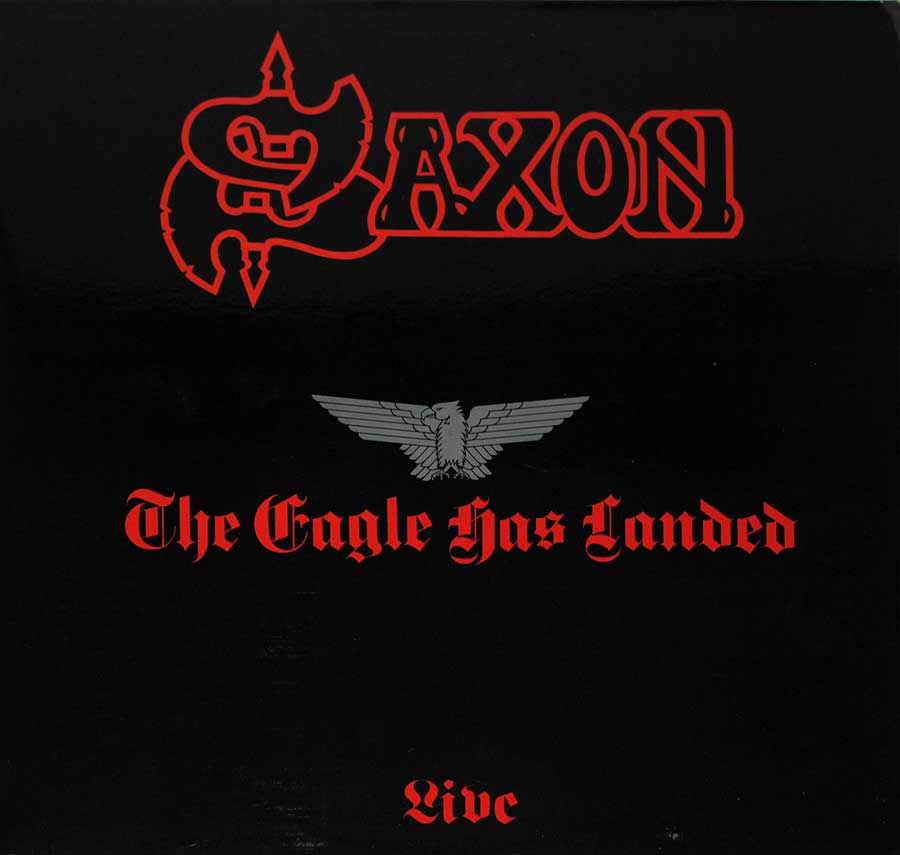 SAXON - The Eagle Has Landed Live France Release 12" Vinyl LP Album front cover https://vinyl-records.nl