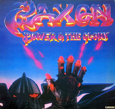SAXON - Power and the Glory album front cover vinyl record