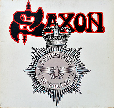 SAXON - Strong Arm of the Law album front cover vinyl record