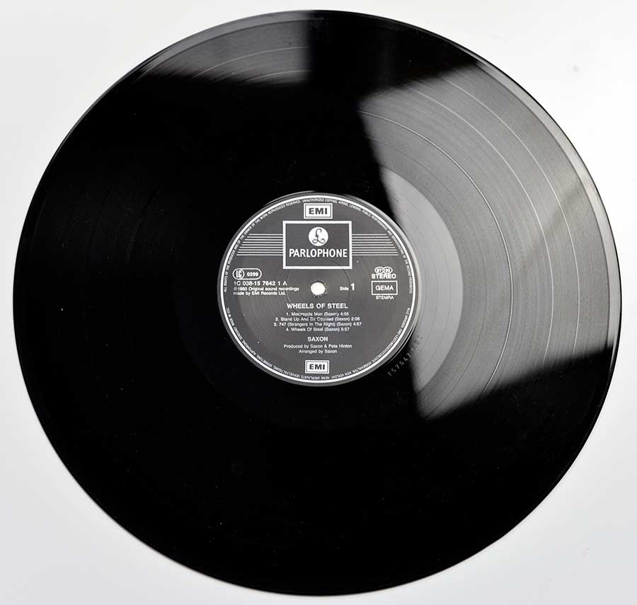 Photo of Side One of SAXON  - Wheels Of Steel - Germany / Holland Release 
