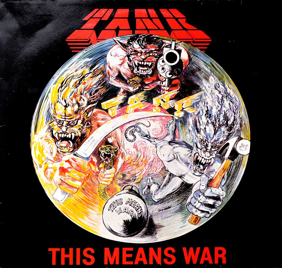 TANK - This Means War RoadrunneR Records 12" Vinyl LP Album front cover https://vinyl-records.nl