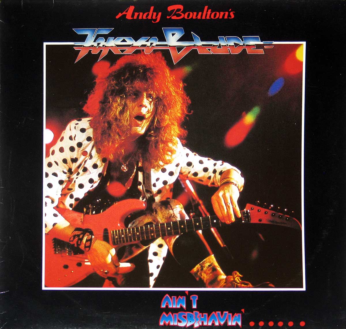 Front Cover Photo Of ANDY BOULTON TOKYO BLADE - Ain't Misbehavin' NWOBHM 
