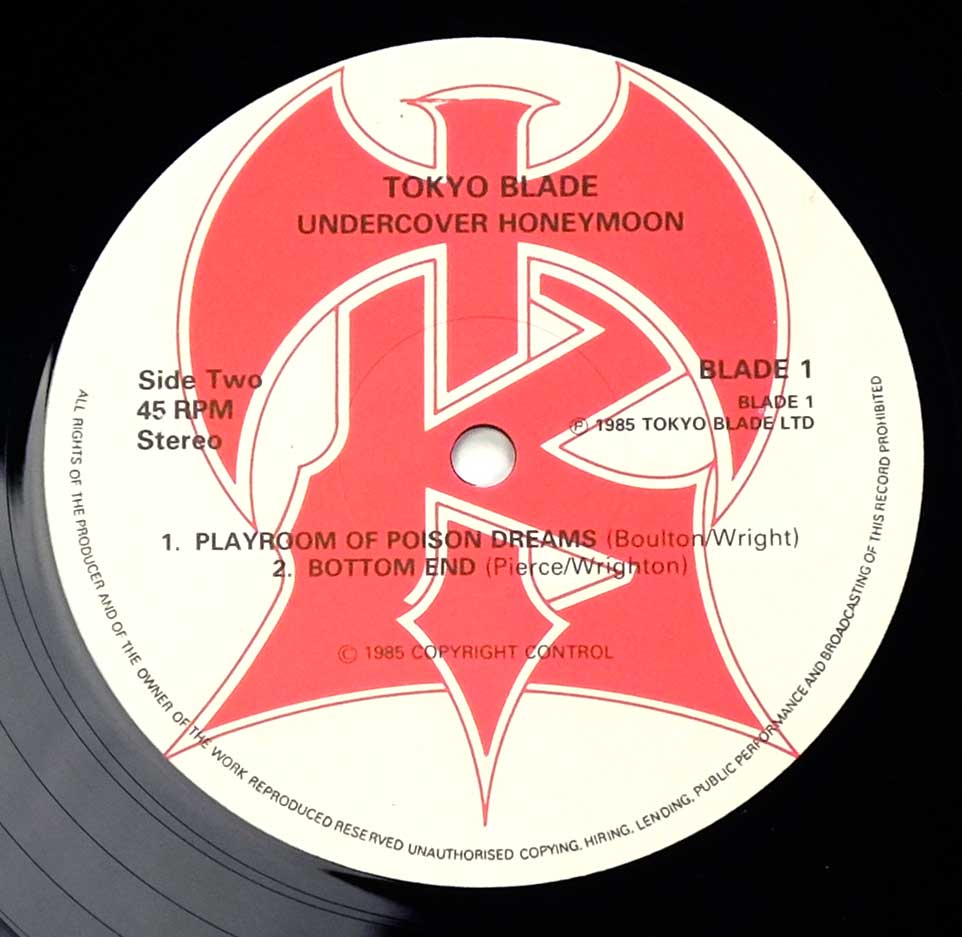 Photo of record 1 of TOKYO BLADE - Undercover Honeymoon 