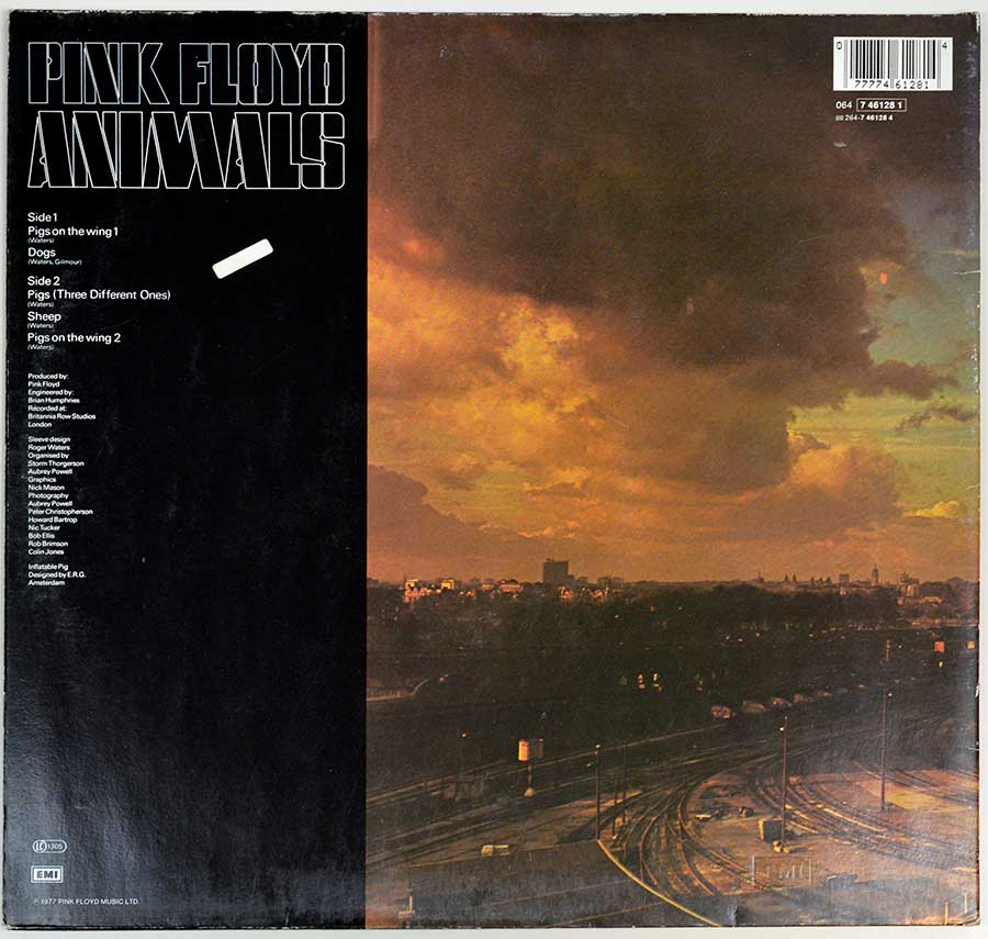 Album Back Cover  Photo of "PINK FLOYD - Animals"