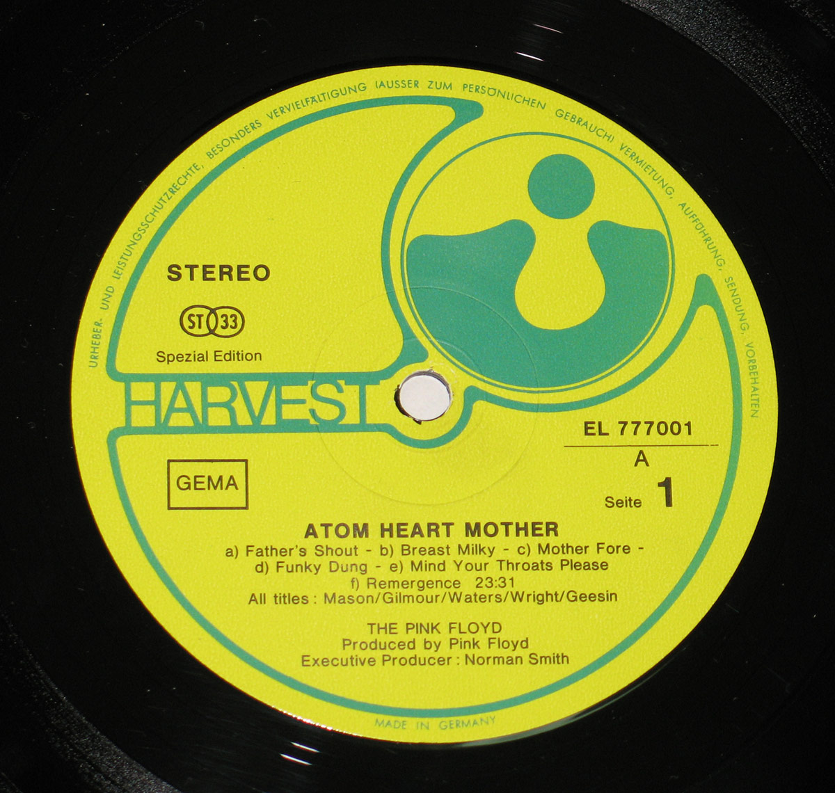 High Resolution Photo #3 PINK FLOYD Atom Heart Swiss Germany 