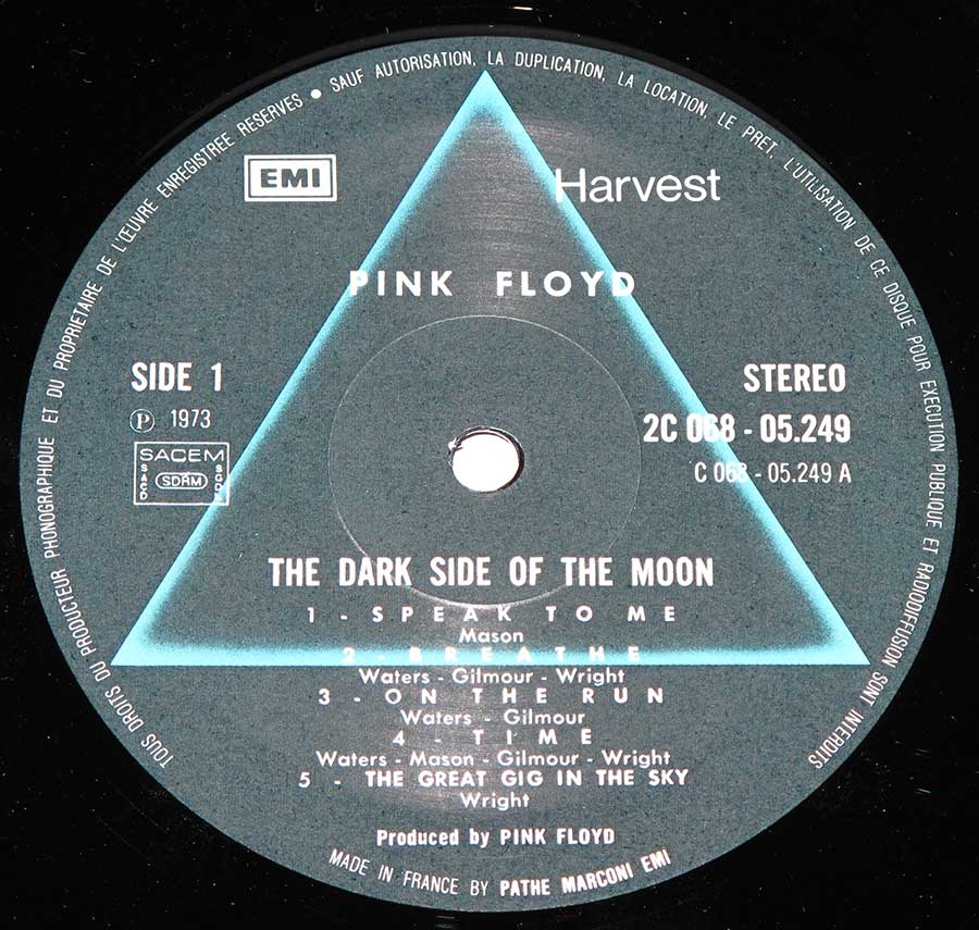 High Resolution Photo #6 PINK FLOYD Dark Side Moon France 