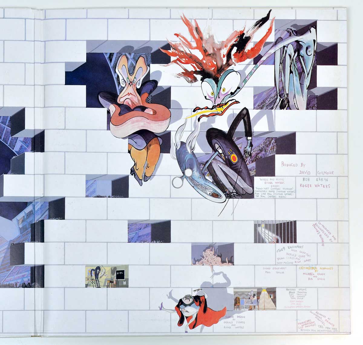 Photo of album back cover PINK FLOYD - The Wall ( The Netherlands ) 