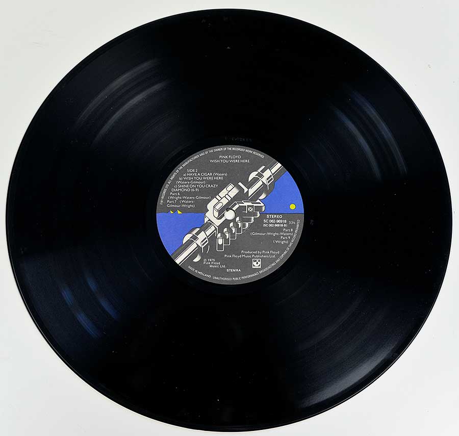Photo of Side Two of PINK FLOYD - Wish You Were Here 12" Vinyl LP Album  