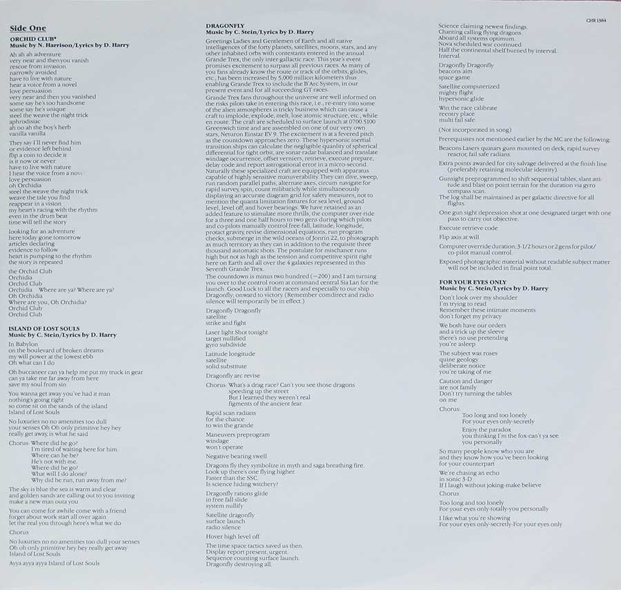 Photo One Of The Original Custom Inner Sleeve BLONDIE - The Hunter 