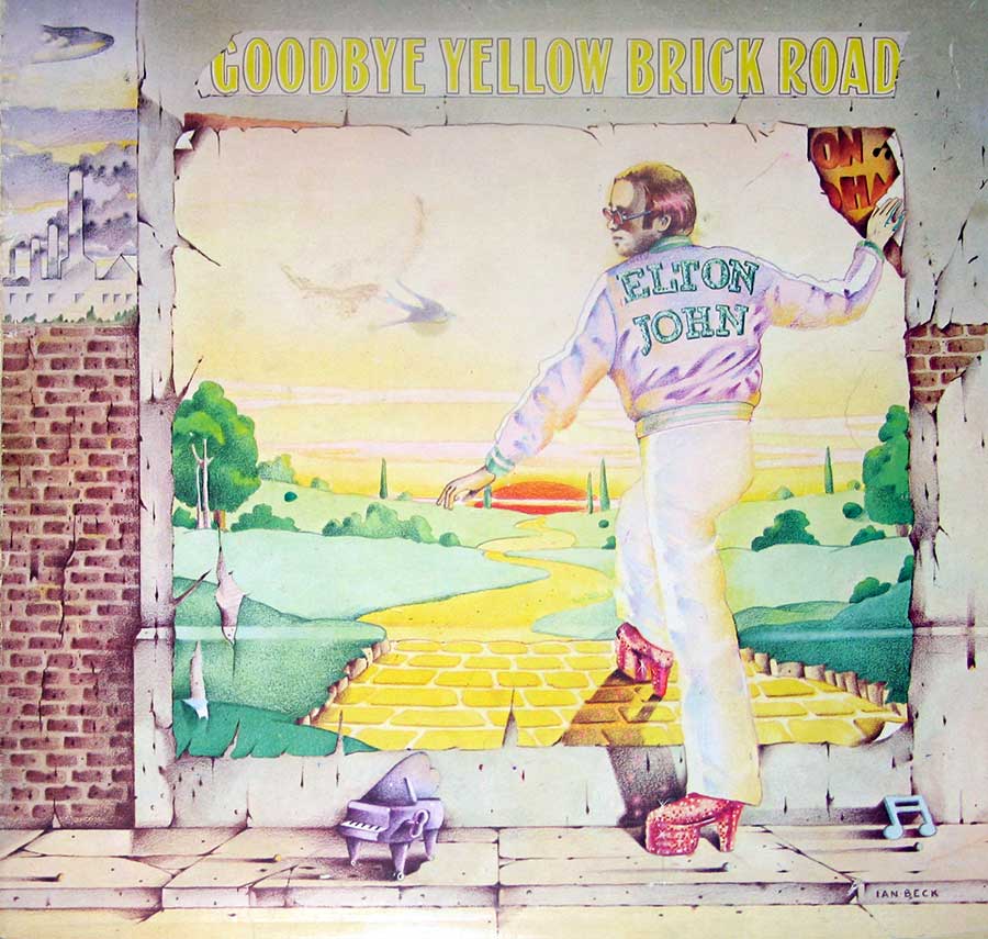 ELTON JOHN - Goodbye Yellow Brick Road Gatefold 2LP 12" Vinyl Album front cover