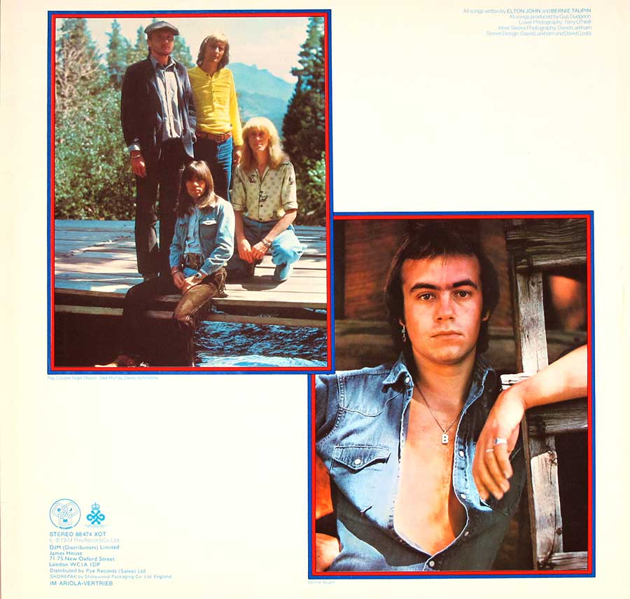 Photo One Of The Original Custom Inner Sleeve ELTON JOHN - Greatest Hits DJM 