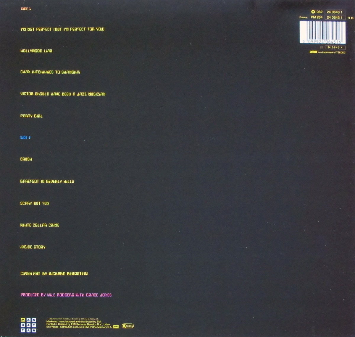 High Resolution Photo of Grace Jones album 