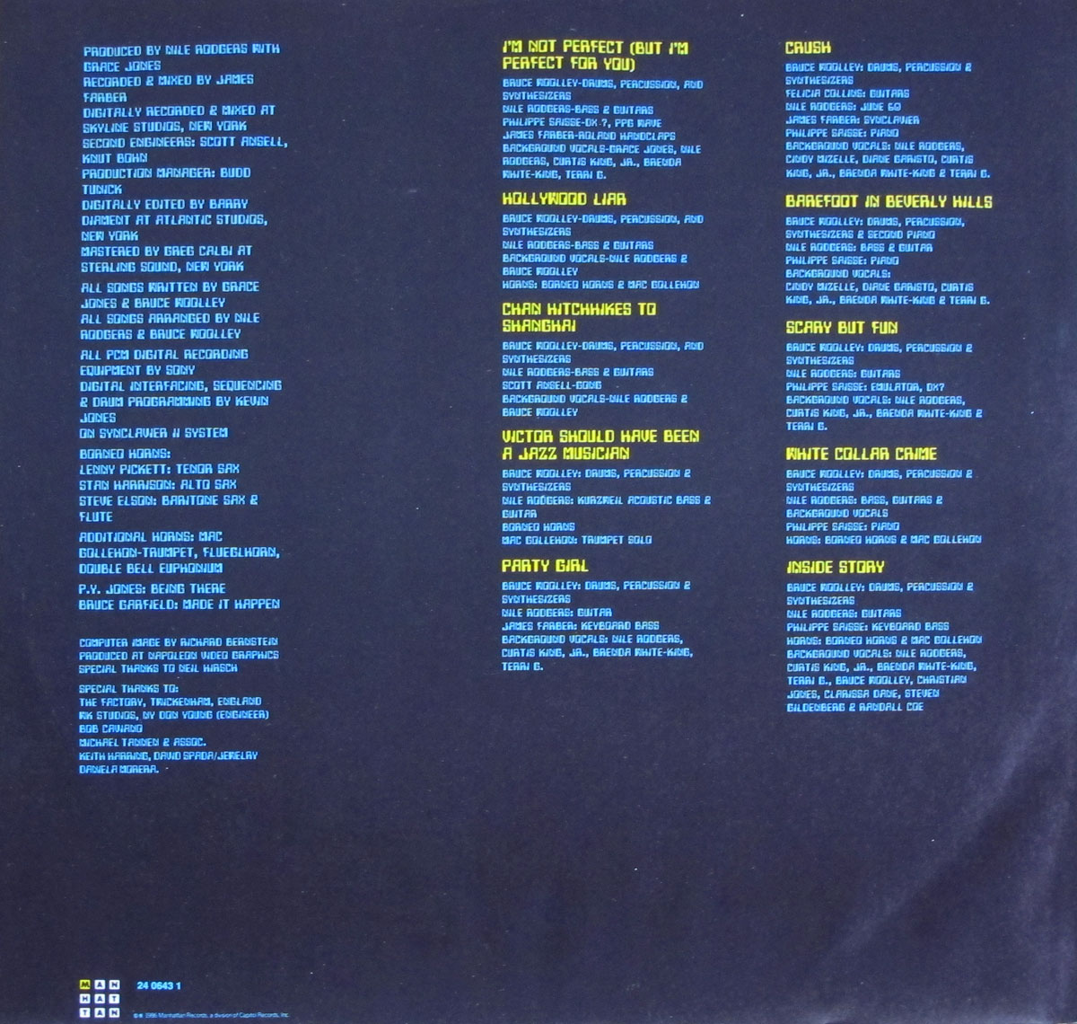 High Resolution Photo of Grace Jones album 