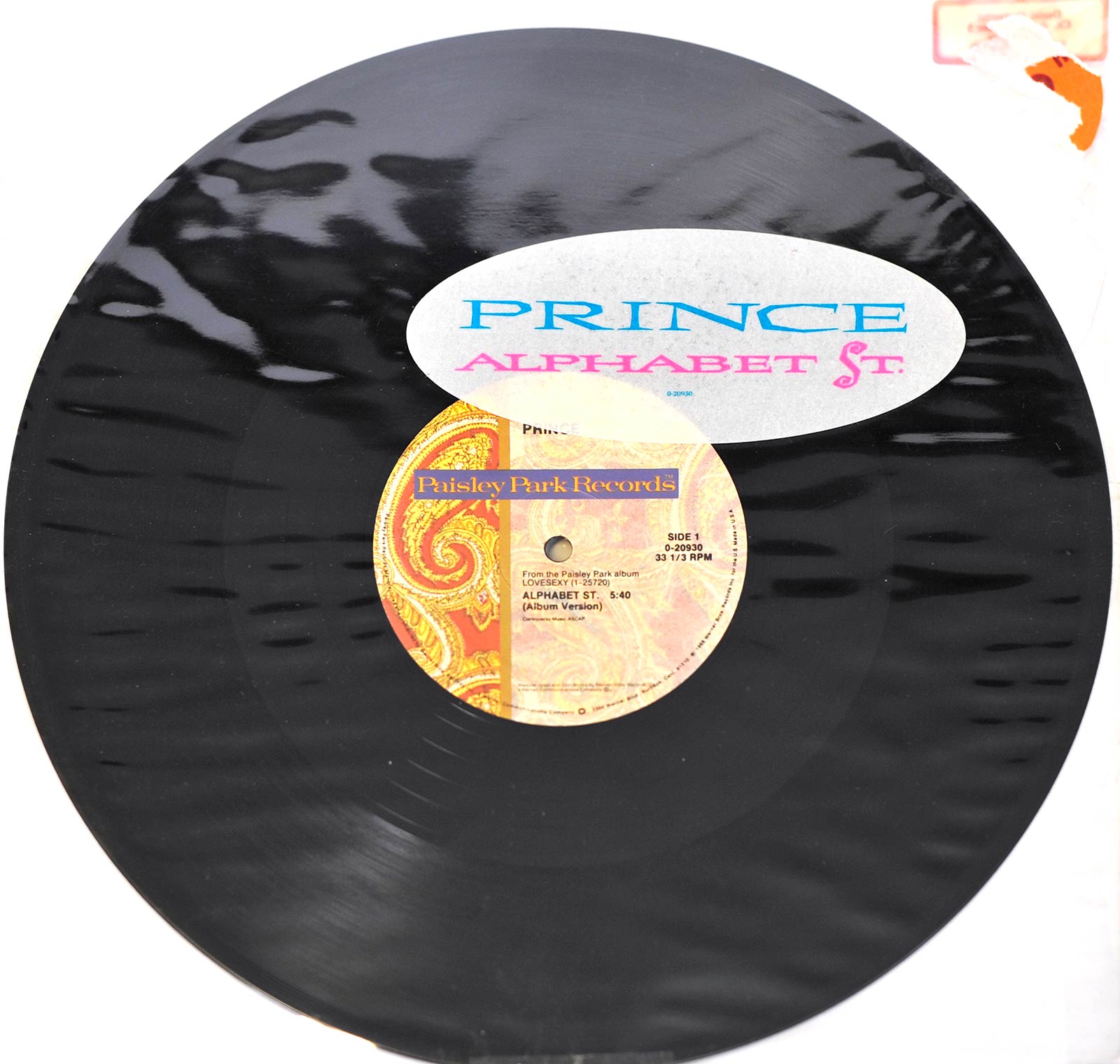 large album front cover photo of: Prince Alphabet