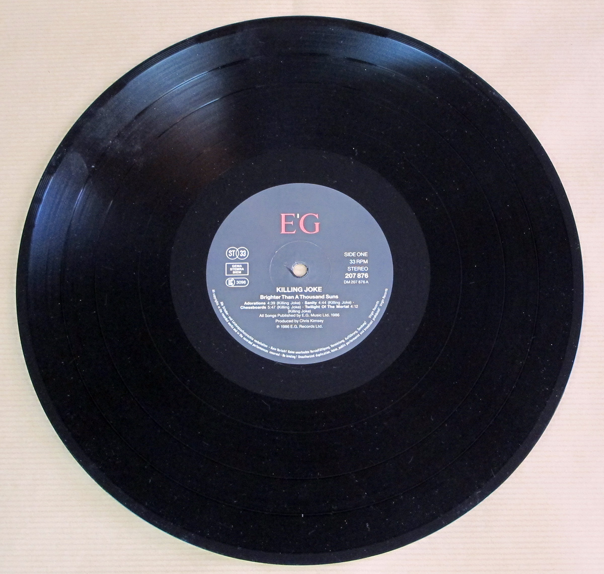 KILLING JOKE BRIGHTER THAN A THOUSAND SUNS FOC GATEFOLD 12" LP VINYL