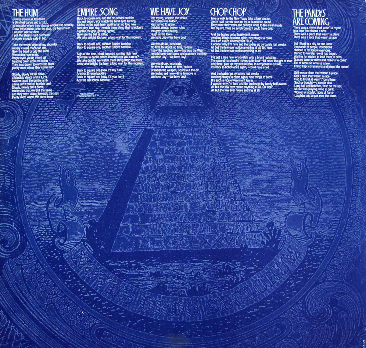 KILLING JOKE REVELATIONS 12" LP VINYL