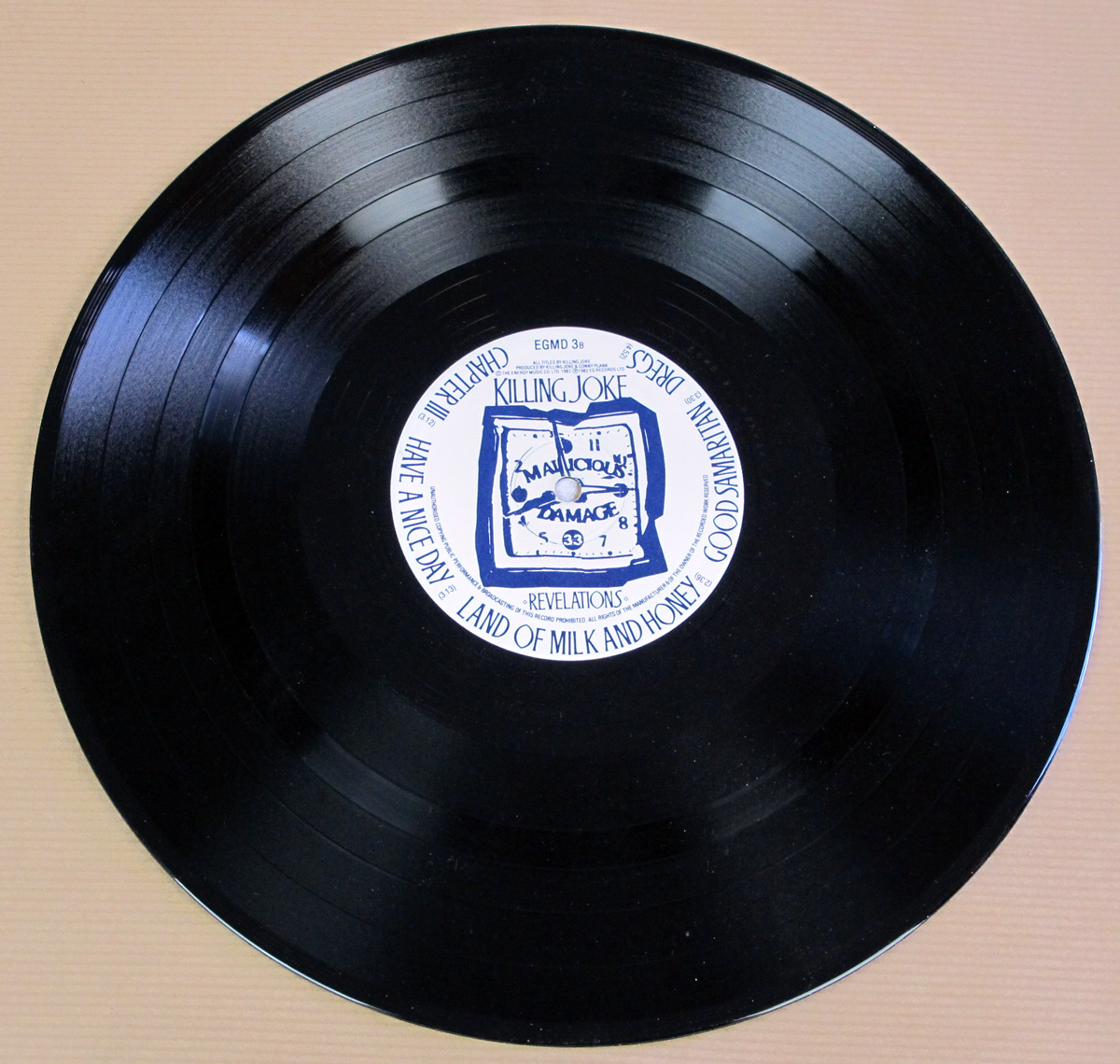 KILLING JOKE REVELATIONS 12" LP VINYL