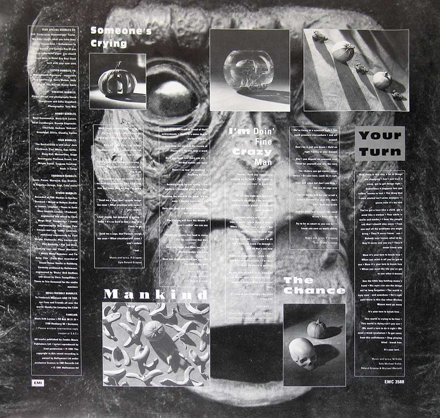 High Resolution Photo of Album Cover, Inners, Vinyl and Record labels 